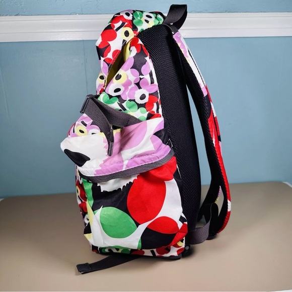ADIDAS X MARIMEKKO Allover Print Sports Backpack 19"D x 7"W x 10.25"H Preowned - Picture 4 of 12